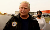 Ontario Premier Doug Ford speaks to members of the media in Thunder Bay.     Cable Public Affairs Channel (CPAC) screen shot