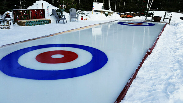 Local resident builds front yard curling rink, welcomes community use