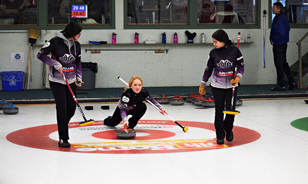 Girls curling team finishes season strong during action-packed week