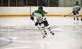 Natasha Lawson rushes up the ice during their game against the Dryden High School Eagles. - Jesse Bonello / Bulletin Photo