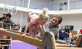 Members of the Sioux Lookout Gymnastics Club show off their skills in their End of Year Show.   Tim Brody / Bulletin Photo