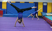 Gymnasts show off their talents during the Sioux Lookout Gymnastics Club’s year-end show.     Tim Brody / Bulletin Photo