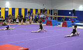 Gymnasts showed family and friends what they have been working on through the season during the Sioux Lookout Gymnastics Club’s year-end show on April 5.     Tim Brody / Bulletin Photo