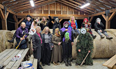 The volunteers behind this year’s Truck or Treat and Haunted Trail events at Cedar Bay last Saturday evening pose for a group photo. Approximately 400 to 500 people dared the haunted trail.  Approximately 250 children received treats during the Trunk or T