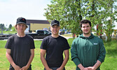 From left: Cortez Favot, Kendall Schulz, and Ben Forbes. - Jesse Bonello / Bulletin Photo