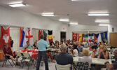 St. Andrew’s United Church was packed for the annual international dinner, which marks the end of the yearly Rotary Canoe Trip. - Jesse Bonello / Bulletin Photos