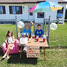 From left: Melenah Rousseau, McKean Tinney and Axton Rousseau sell hot dogs and iced tea as a fundraiser for their friend, Jackson Hindy.   Photo courtesy of Ashley Rousseau