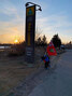 Jeremy Capay finished his walk at approximately 7:30 p.m. at the Sioux Lookout Travel Information Centre, taking him just over eight hours to walk from Frenchman’s Head. - Jeremy Capay / Submitted Photo