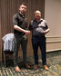 John Madsen (left) is recognized as HNO’s Coach of the Year by Brian Patterson HNO Vice President / West Zone 3 Director.    Nicole Carbone / Submitted Photo