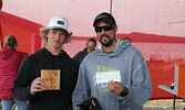 The 11-17 division first place team of Hunter Atwood (left) and Travis Tourond.   Tim Brody / Bulletin Photo