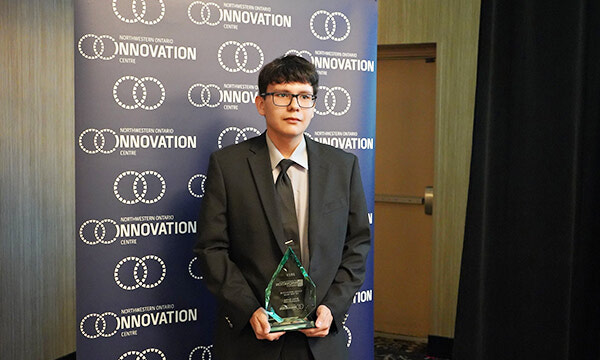 Kaden Kanakakeesic awarded Young Innovator of the Year, recovering from workshop fire