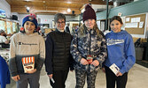 Third place team from left: Max Favot, Kristen Willis, Drea Willis, and Ella Favot.   Tim Brody / Bulletin Photo