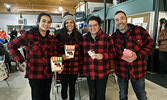 Fourth place team from left: Madisyn Breton, Chelsea Pacey, Laurie Breton, and Peter Breton.   Tim Brody / Bulletin Photo