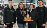 First place team from left: Charles Darling, Monique Mousseau, Amanda Bergman, and Tristan Bouchard.   Tim Brody / Bulletin Photo
