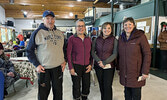 Second place team from left: Bruce Van Horne, JoAnne Van Horne, Wendy Simpson, and Dori Hopko.   Tim Brody / Bulletin Photo