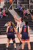 Kylie Moyer (in white) drops in a bucket during a game against the Loyalist Lancers. - Kylie Moyer / Submitted Photo