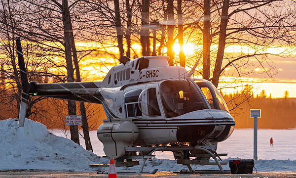 Aerial seeding for forest restoration conducted over Lac Seul Forest