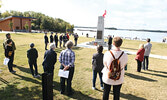 Legion members, veterans, and members of the community paid tribute to the late Queen Elizabeth II at a memorial service on Sept. 19, which was hosted by the Royal Canadian Legion Branch 78 (Edwin Switzer Memorial) in Sioux Lookout.   Tim Brody / Bulletin