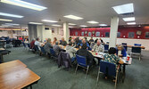 Cribbage players exchange laughs and socialize as they compete in last Saturday’s Cribbage Tournament at the Legion.   Andre Gomelyuk / Bulletin Photo