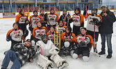The Deer Lake Jr Girls team (pictured) won over Garden Hill 6 - 4 to win the Championship.    Photos courtesy of Lil Bands Native Youth Hockey Tournament