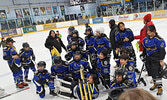 Mishkeegogamang Peewees (pictured) won the A Side Championship over Obish by 4 - 0.   Photos courtesy of Lil Bands Native Youth Hockey Tournament