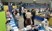 Guests at this year’s Lobsterfest browse silent auction and penny auction items.   Tim Brody / Bulletin Photo