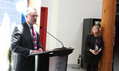 Sioux Lookout Mayor Doug Lawrance (left) and SLMHC President and CEO Heather Lee.   Bulletin File Photo