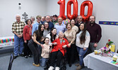 Happy Birthday, Mrs. Bastone! -  Mrs. Luigina Bastone, (pictured surrounded by family), marked her 100th birthday on Jan. 30 with a birthday party at Sacred Heart Parish Hall, where she received warm wishes and congratulations from a steady stream of fami