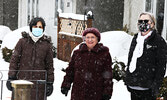 Luigina Bastone with her nieces Susan Cospito (left) and Beth Bastone (right). - Tim Brody / Bulletin Photo