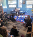 Assistant Librarian Lexie Makar reads some St Patrick’s Day themed stories to a rapt audience during the Sioux Lookout Public Library’s March Break programming. A search for the leprechaun’s gold followed the story-time event.   Mike Lawrence / Bulletin P