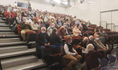 There was a good turnout for the Sioux Hudson Entertainment Series presentation of Middle Raged. Just under 100 community members came out for the show.      Mike Lawrence / Bulletin Photo