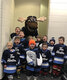 SLMHA IP Division skaters hung out with Winnipeg Jets mascot Mick E. Moose following their intermission skate. - Michelle Turner / Submitted Photos