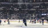 Twelve SLMHA skaters played a six-on-six game in front of Winnipeg Jets fans at the Bell MTS Centre. - Michelle Turner / Submitted Photos