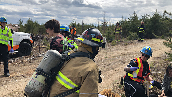 Emergency responders participate in training exercise to be at their best when things are at their worst