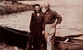 Nan and Richard Morenus on Winoga Island.     Source: Maclean’s, Sept. 1, 1946.