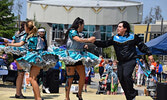 The Asham Stompers dance at SLMHC.    Photo courtesy of Sioux Lookout Meno Ya Win Health Centre   