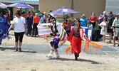Dancers at the SLMHC National Indigenous Peoples Day celebration.    Tim Brody / Bulletin Photo
