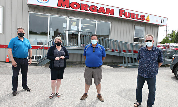 Morgan Fuels donation, 50/50 draw proceeds to help ski club with ongoing project