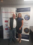 North Star Air CEO Frank Kelner with Lucy Black, Executive Director Alzheimer Society Thunder Bay. - North Star Air / Submitted Photo