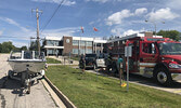 Visitors to the open house had an opportunity to learn more about local OPP programs such as the marine patrol, as well as learn about local firefighting and ambulance services. - Tim Brody / Bulletin Photo