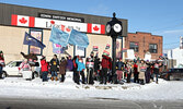 Local OSSTF members take part in one-day strike actin protesting proposed changes to Ontario’s education system. - Tim Brody / Bulletin Photo
