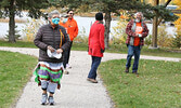 Area residents participate in this year’s Orange Shirt Day Walk on Sept. 30. - Tim Brody / Bulletin Photos