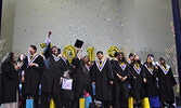 PFFNHS students celebrate graduation. - Jesse Bonello / Bulletin Photo