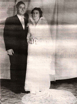 Pic of the Past:  Doris and Jim Cosco - Wedding Day