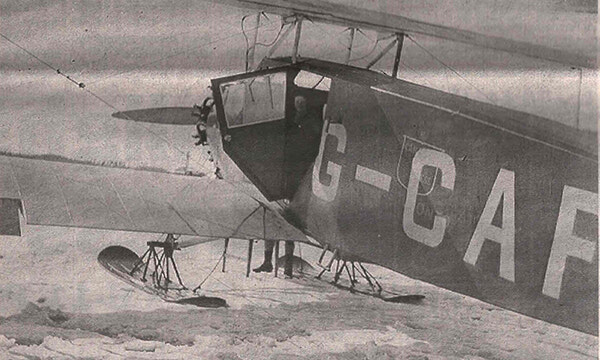 Pic of the Past:  Elliot's first skis on a plane