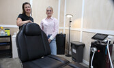 Lama Self Care Centre owner and operator Lauren Allan (left) and medical esthetician McKenzie Horde. Tim Brody / Bulletin Photo