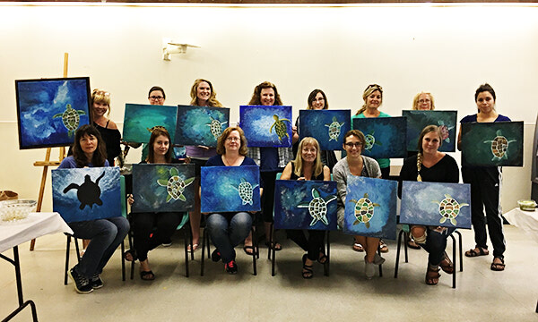 Gabrielle Cosco shares love of art with artists of all ages during Blueberry Festival