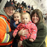Jennifer Pugh and Mike Mandryk with son Everett Mandryk and niece Chloe Mandryk