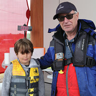 Mac Laverty with grandfather Ron Laverty