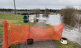 This portion of the Umfreville Trail was closed due to flooding.   Tim Brody / Bulletin Photo